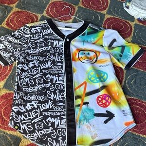 Graffiti Style Men's Jersey Shirt